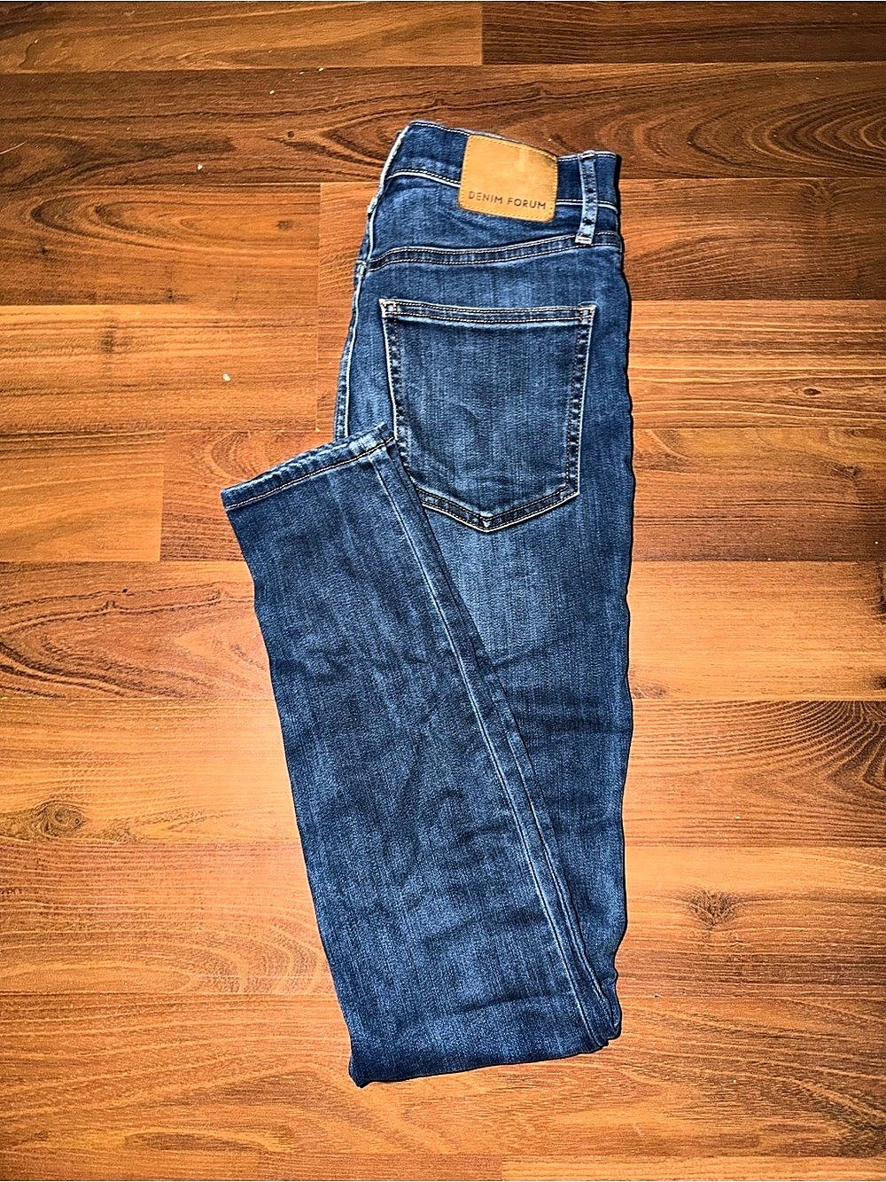 Denim Forum Straight Leg Blue